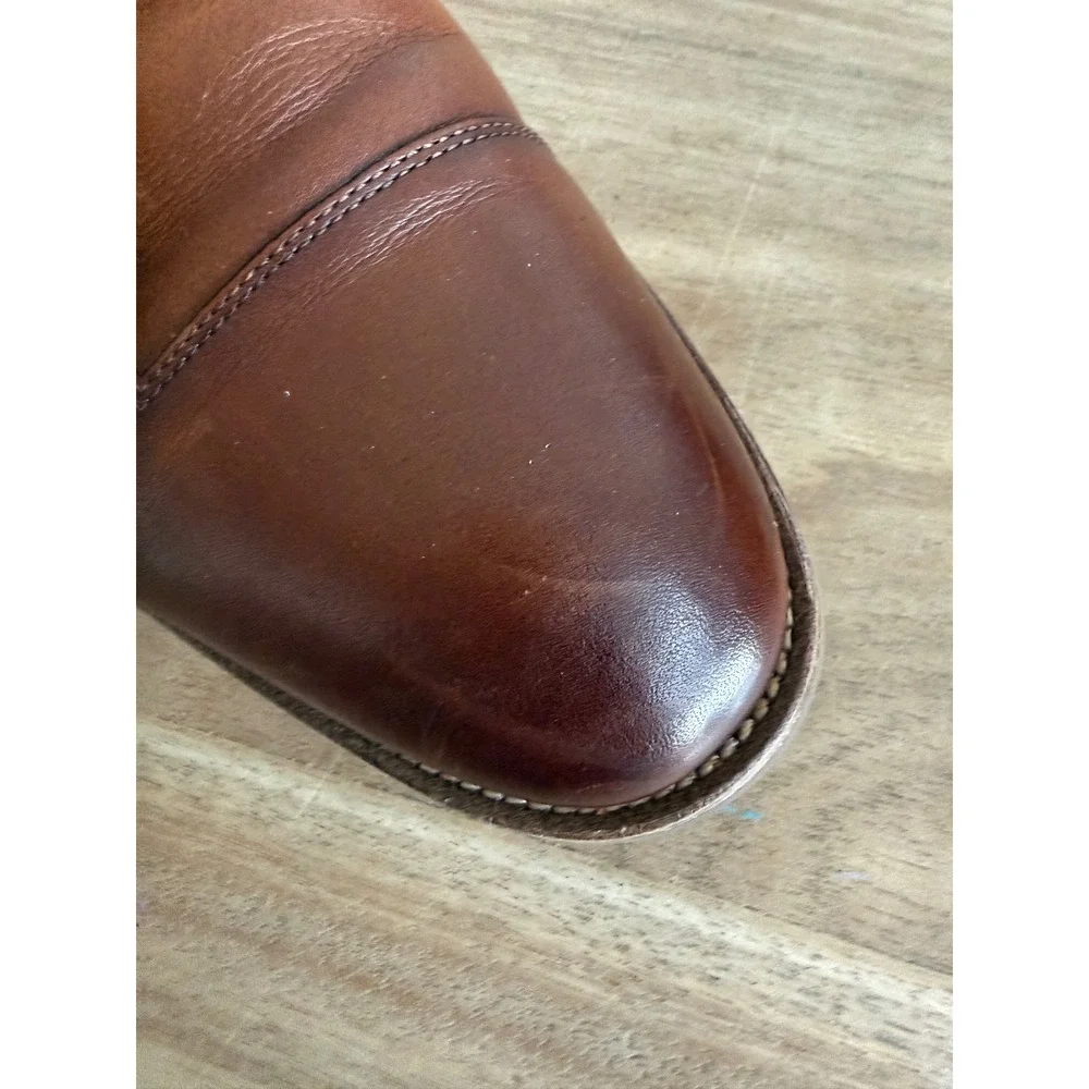Florsheim Mens Cap Toe Oxford Dress Shoes Cognac Brown Leather Lace Classic 9.5